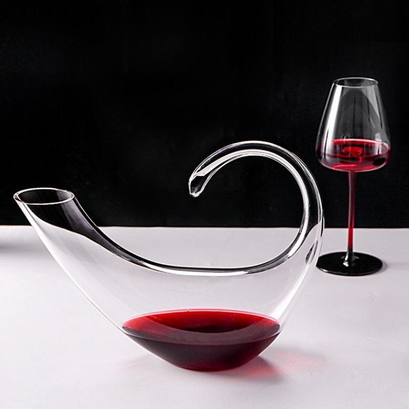 Scorpio zodiac hand-blown wine decanter