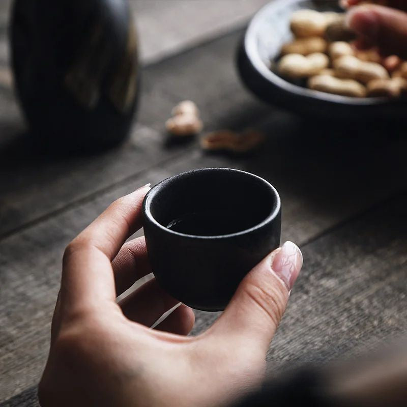 Mystique-inspired ceramic sake collection