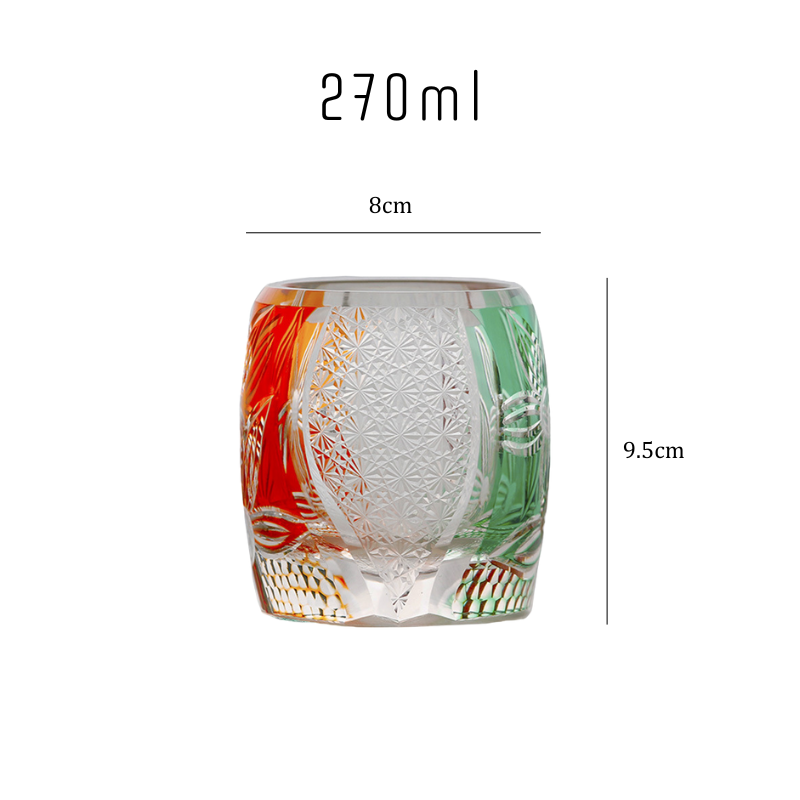 Summer to Fall Edo Kiriko Whiskey Glass