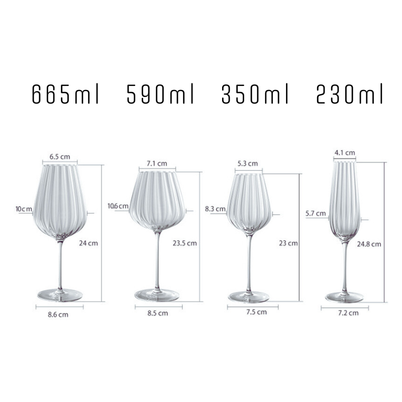 Melodious Iridescent Wine Glasses