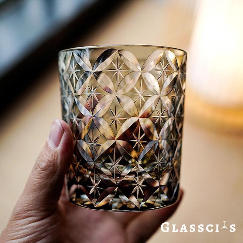 Butterfly Edo Kiriko Whiskey Glass