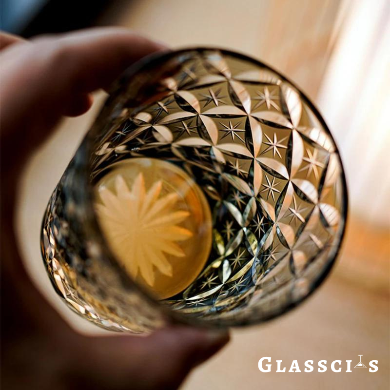 Butterfly Edo Kiriko Whiskey Glass