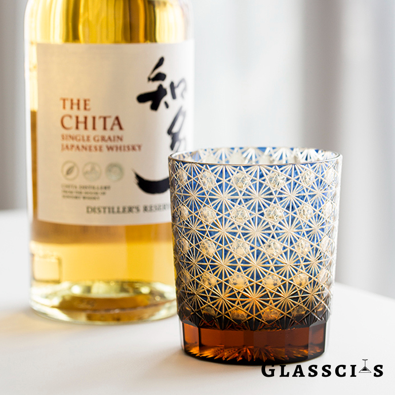 Japanese Starry Sky Edo Kiriko Whiskey Glass