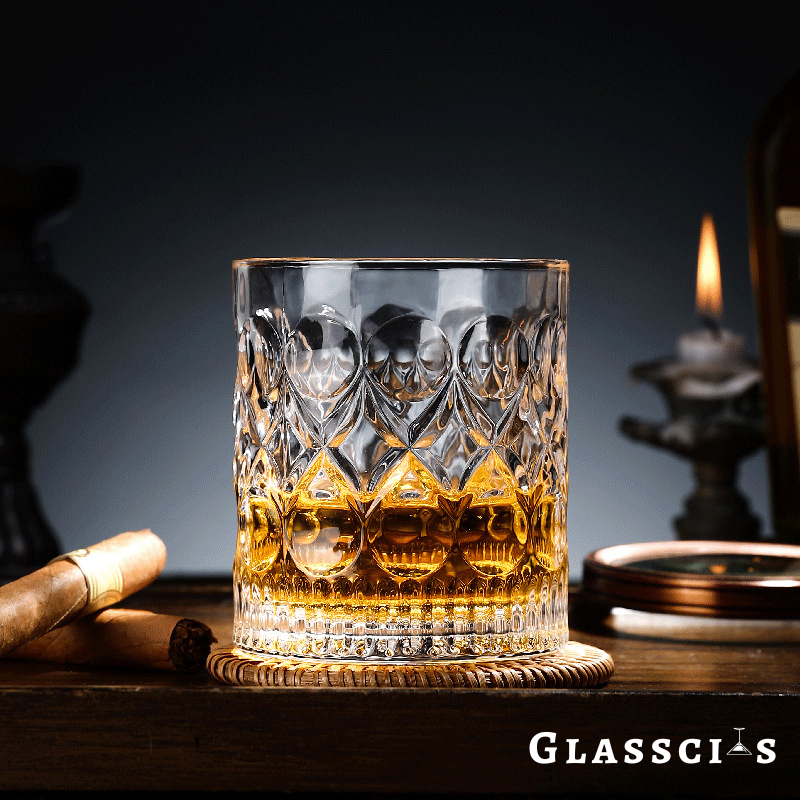 Antique style double old fashioned glass