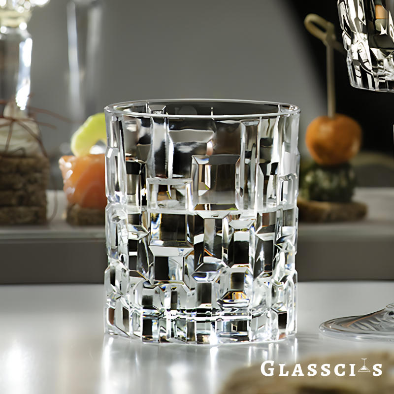 Futuristic Building Unique Whiskey Glasses