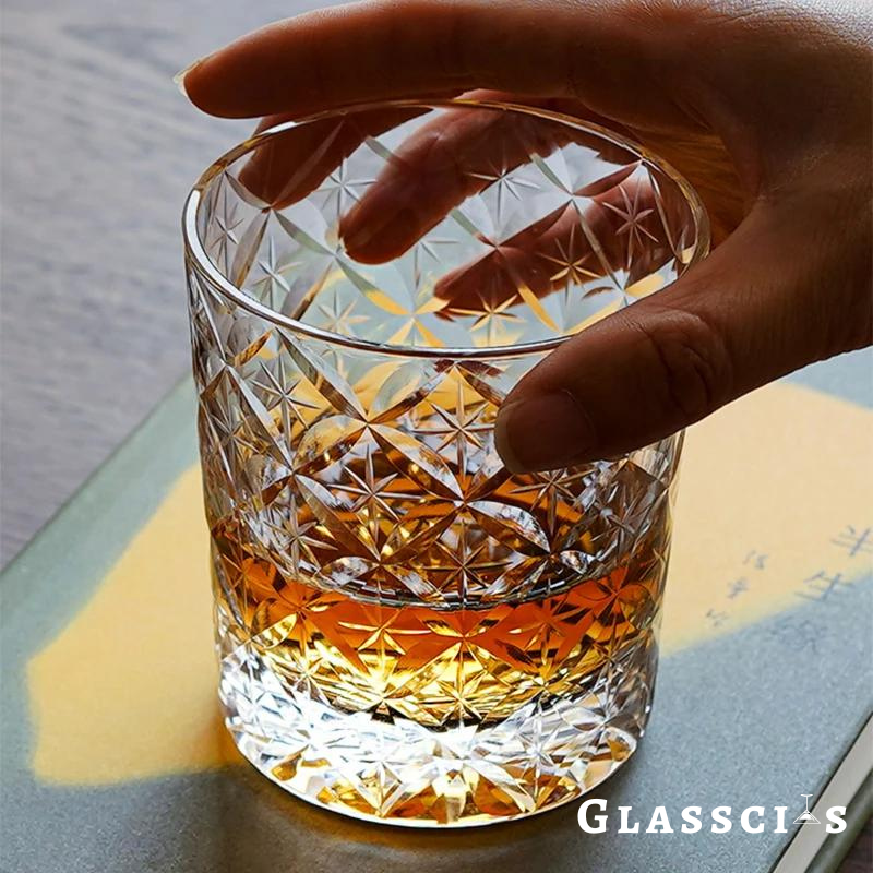 Butterfly Edo Kiriko Whiskey Glass