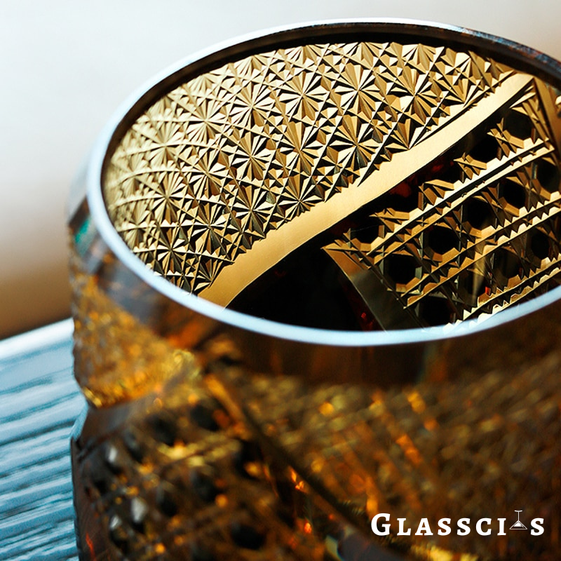 fancy kiriko glass design by glasscias