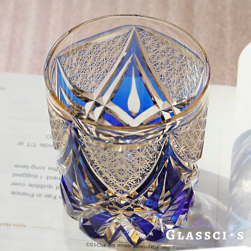 Spear Head Edo Kiriko Whiskey Glass