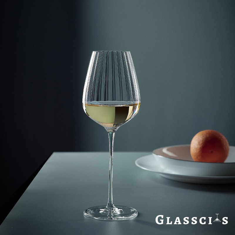 ribbed wine glasses for white wine