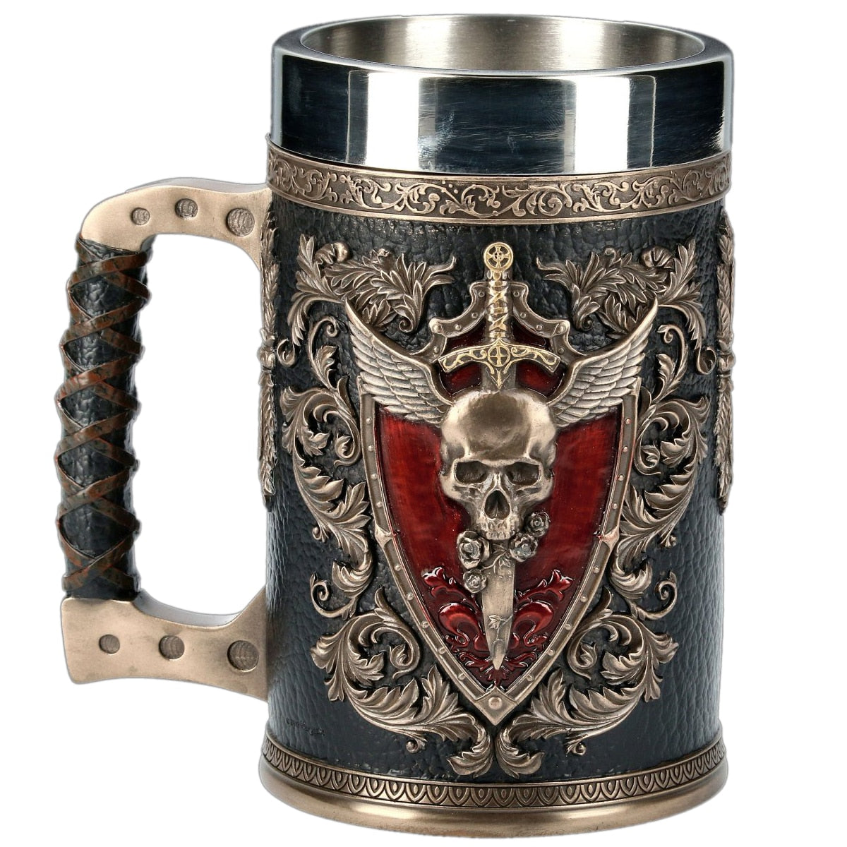 red eagle crest steelwing tankard mug by glasscias