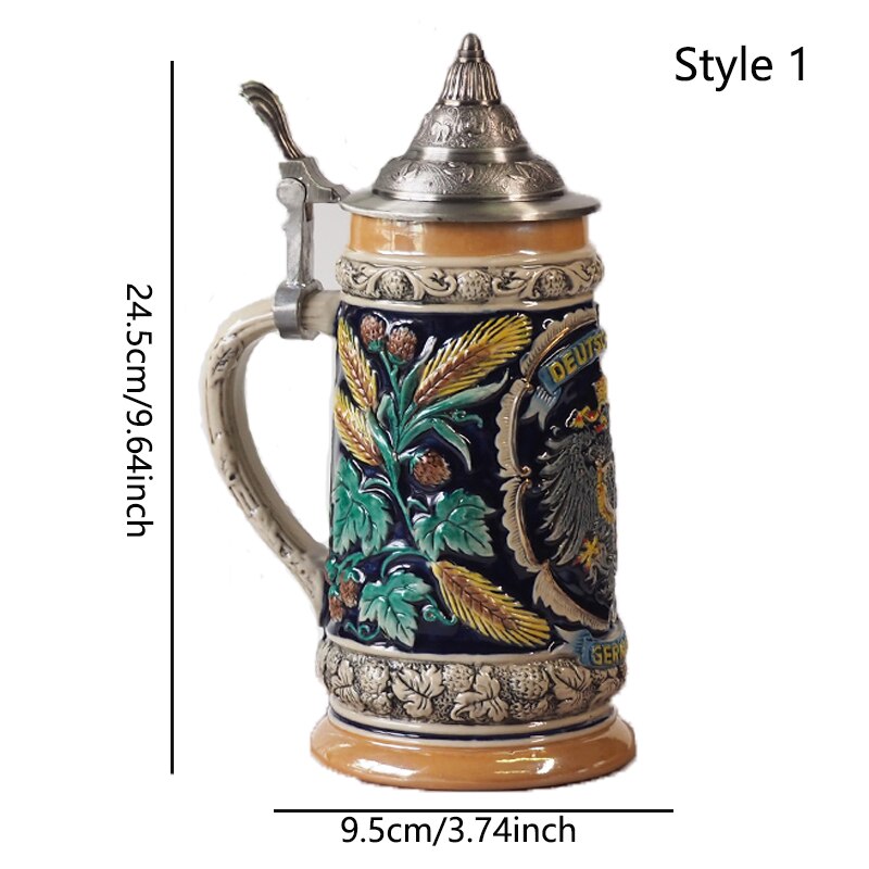 vintage german beer stein by glasscias