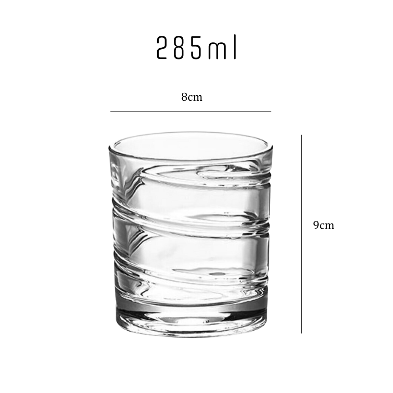 Head Spinning Whiskey Glass