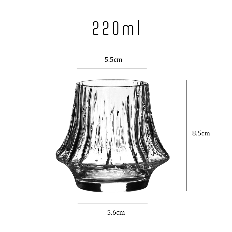 Japanese Volcano Whiskey Glass