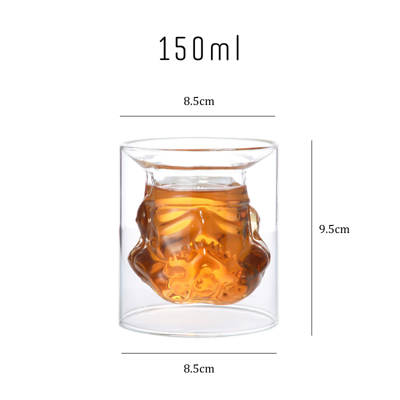 Storm Trooper Double Wall Glass