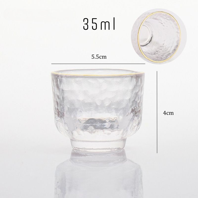 Textured Glass Sake Set