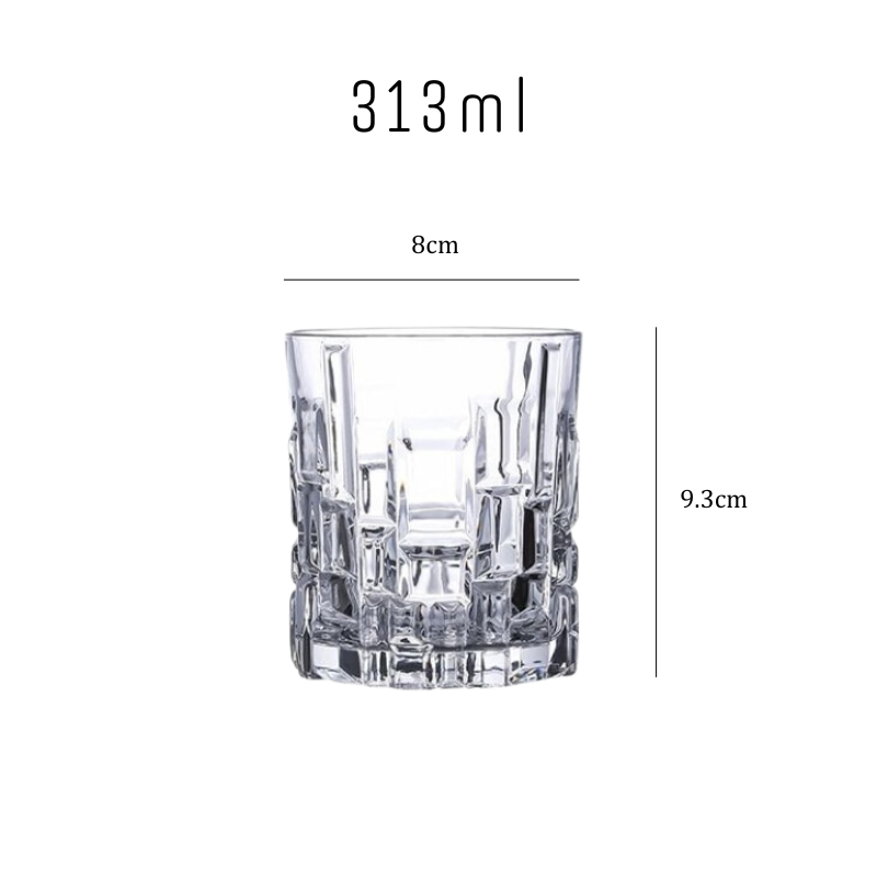 Futuristic Building Unique Whiskey Glasses