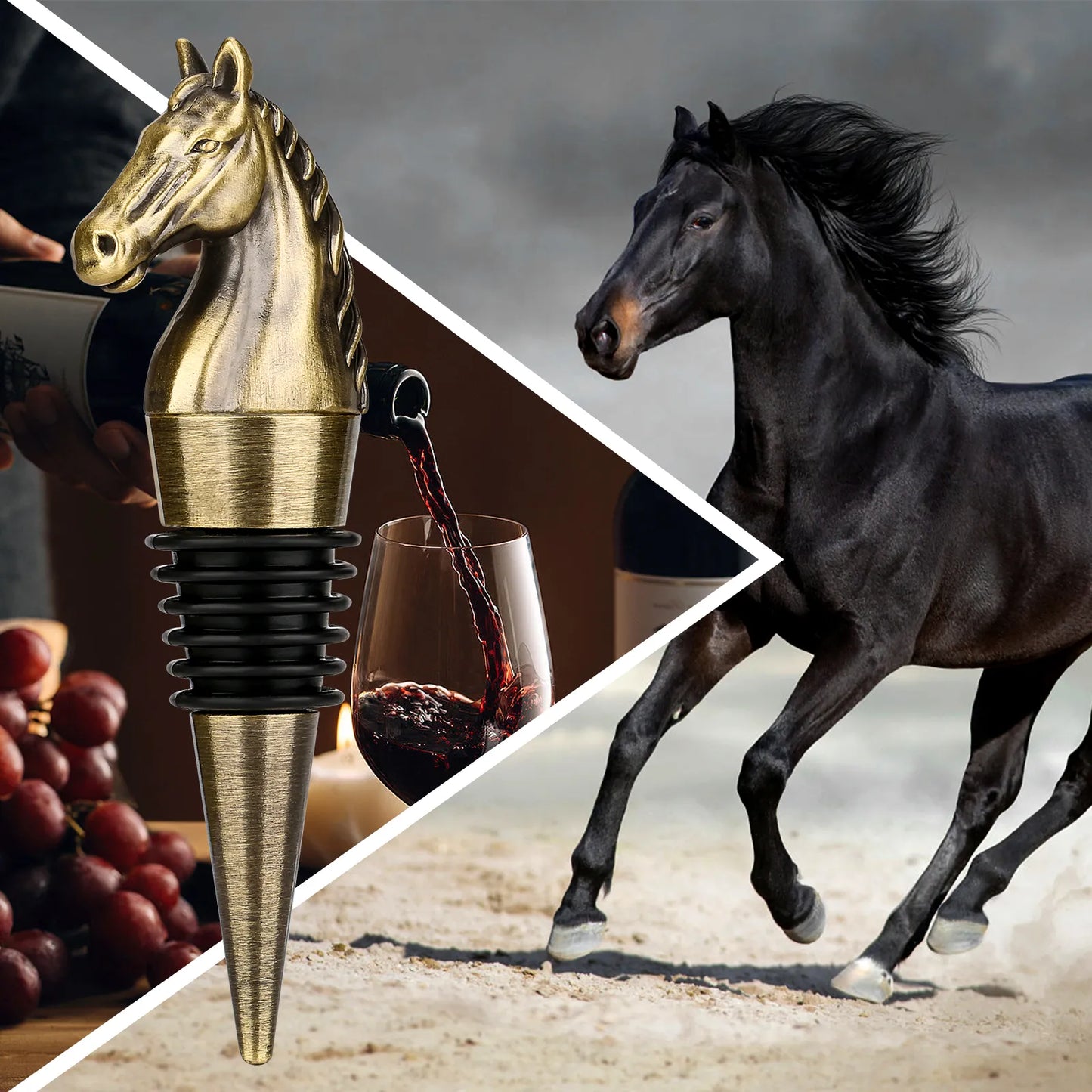 Vintage Horse Head Bottle Stopper