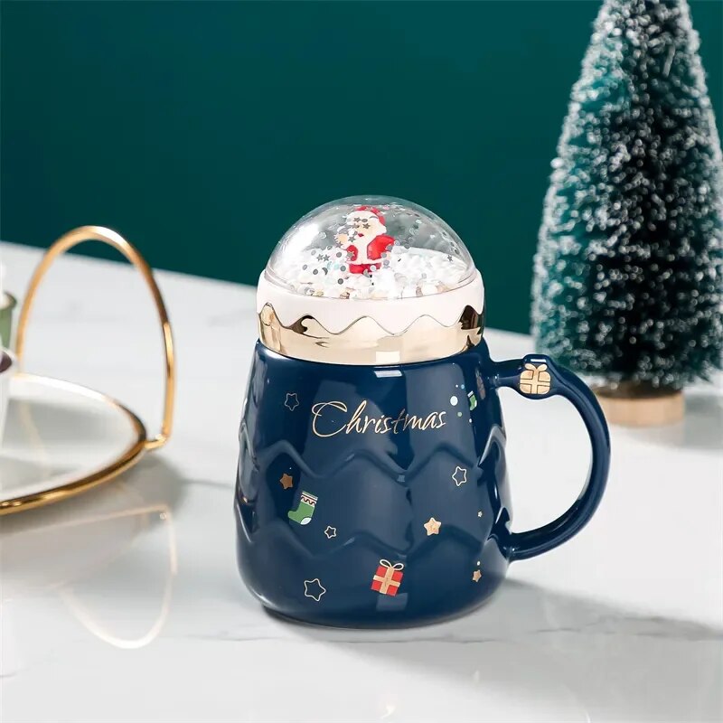 Christmas Santa Snowball Mug