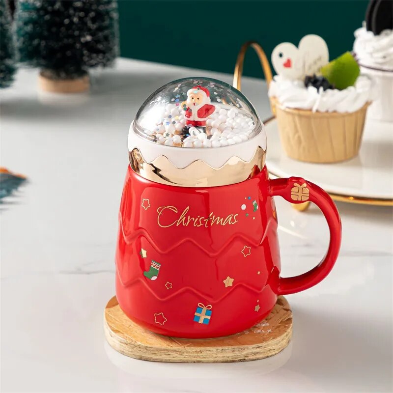 Christmas Santa Snowball Mug