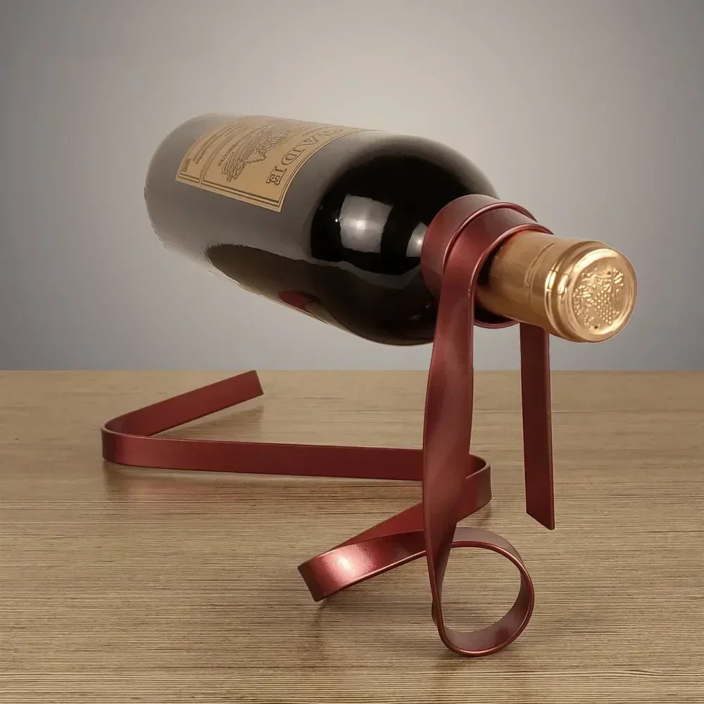 Floating best sale wine bottle