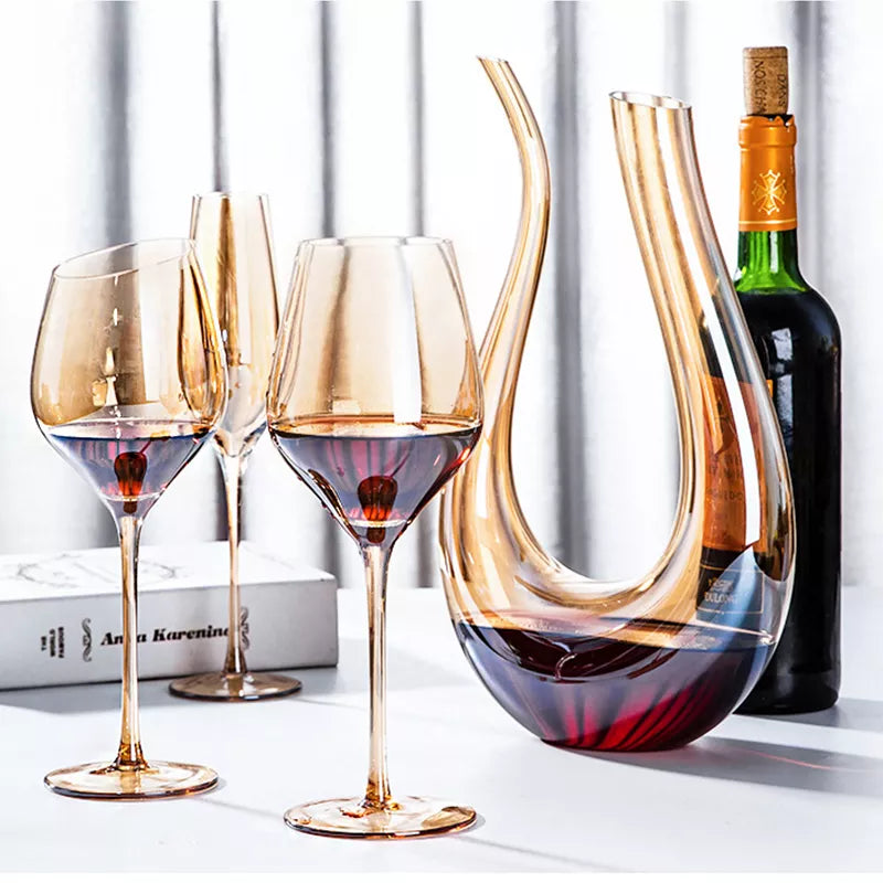 Sleek design amber glasses for Thanksgiving