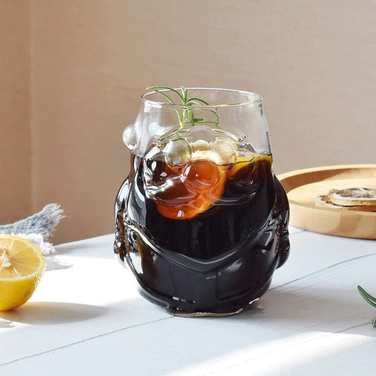 Unique Santa Claus cocktail glass for merry drinks