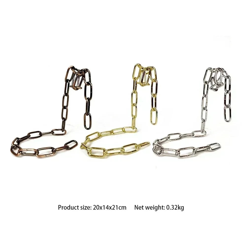 Floating Iron Chain Wine Bottle Holder