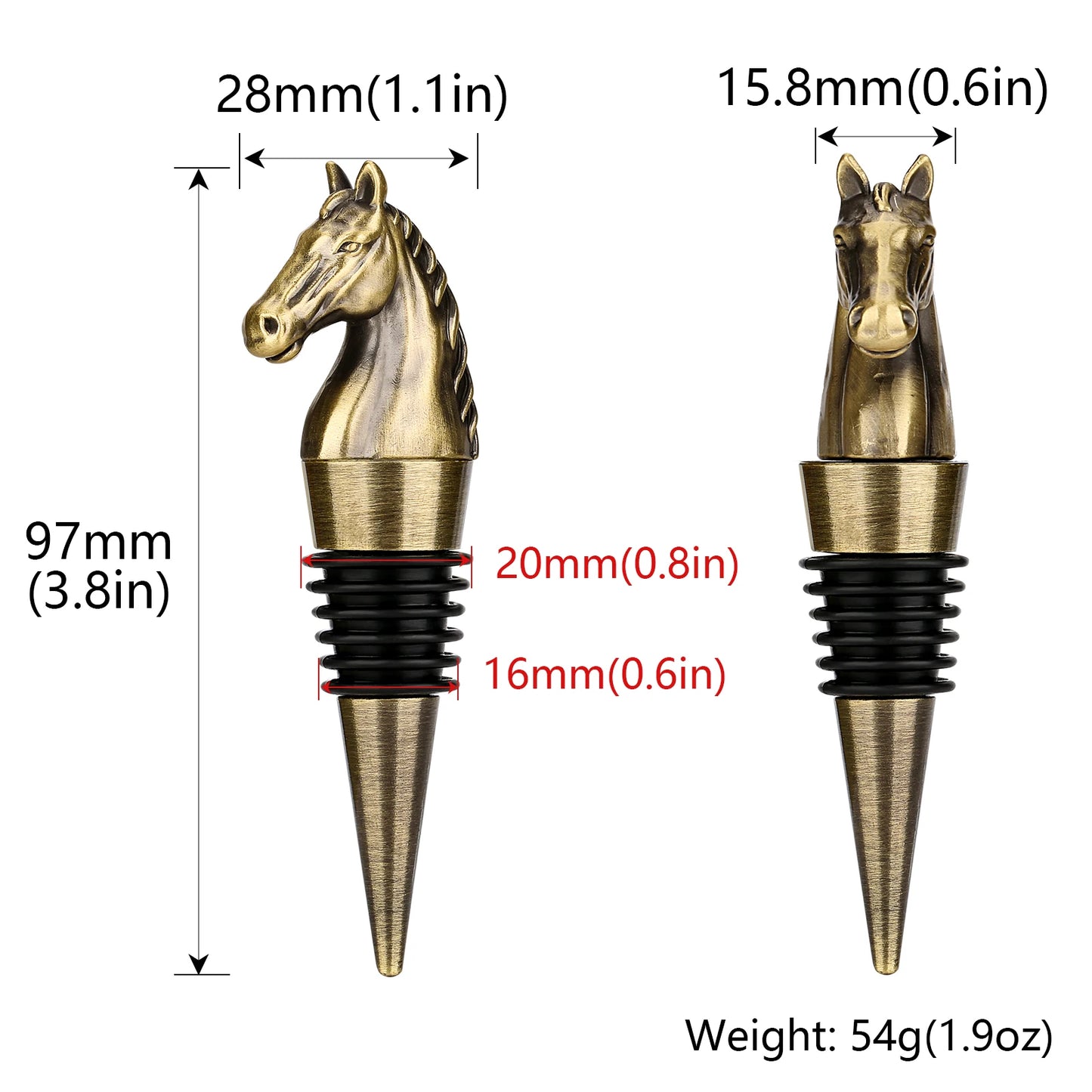 Vintage Horse Head Bottle Stopper