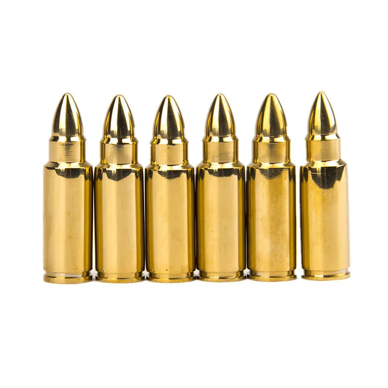 Steel Bullet Whiskey Stones