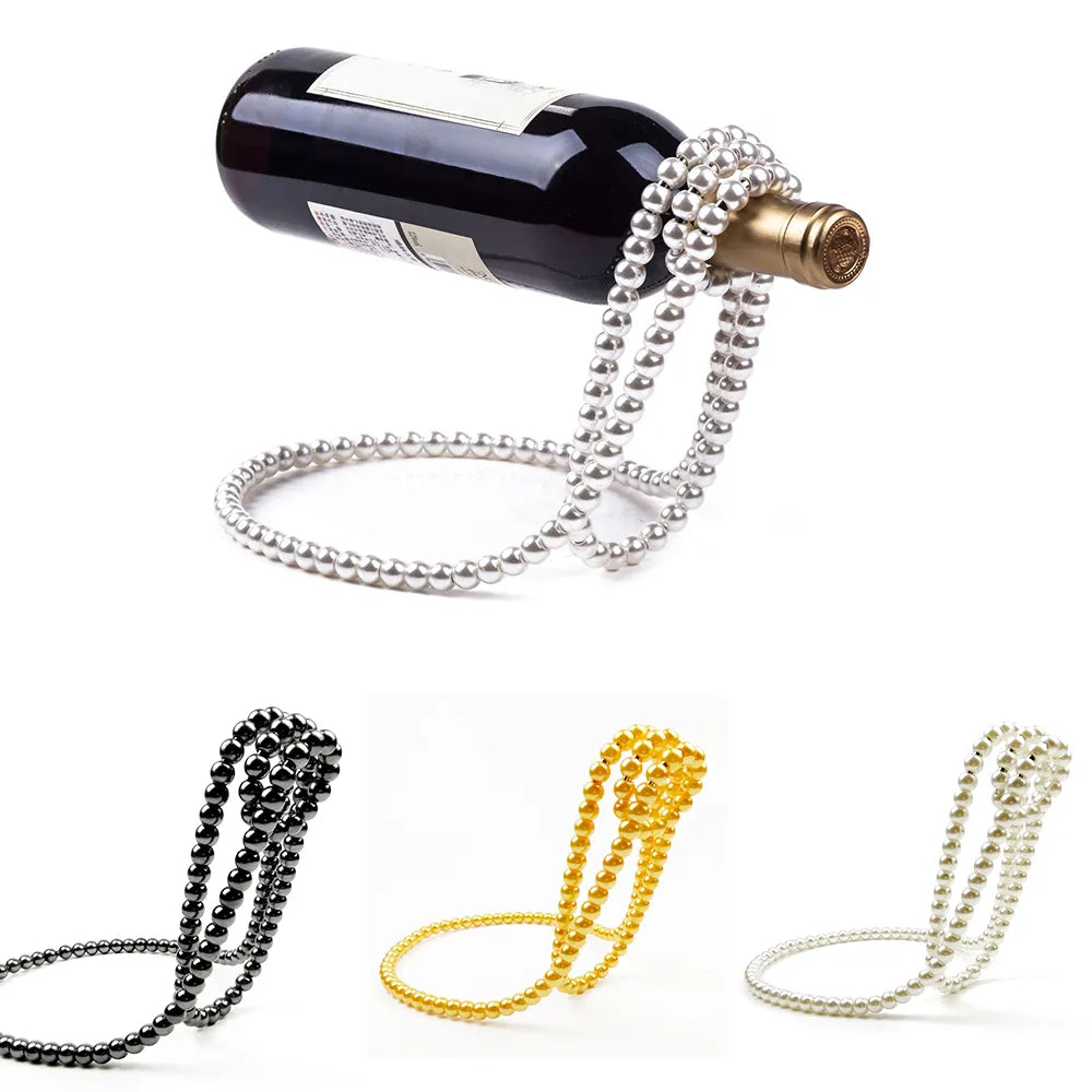 Floating Pearl Wine Bottle Holder
