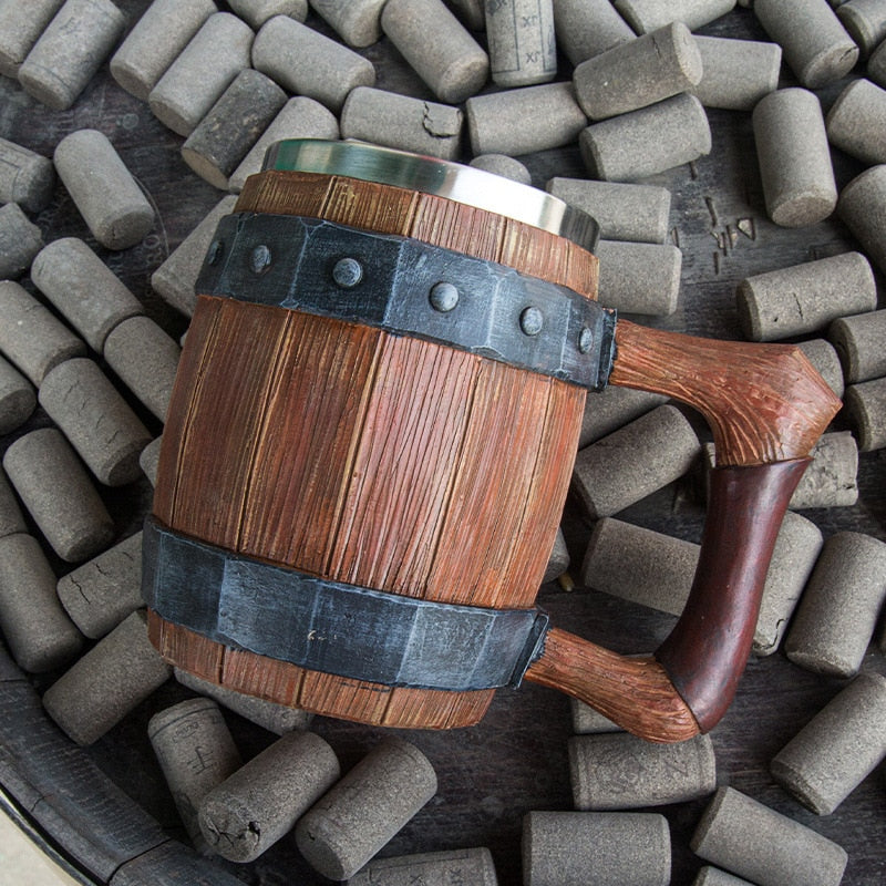 Exclusive brotherhood wooden stein design