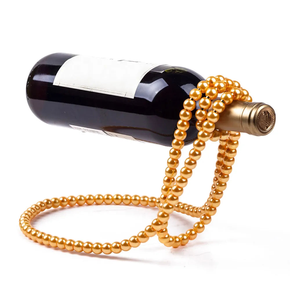 Floating Pearl Wine Bottle Holder