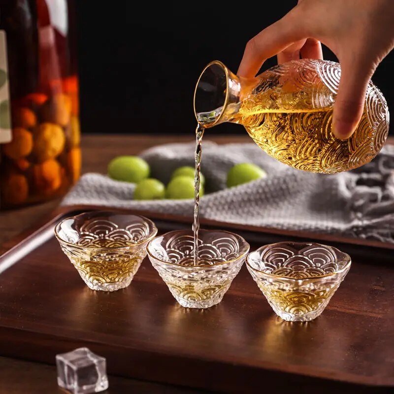 Elegant sake sets for cultural evenings