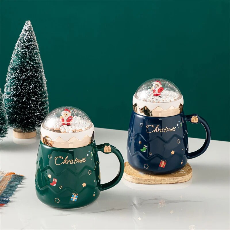 Christmas Santa Snowball Mug