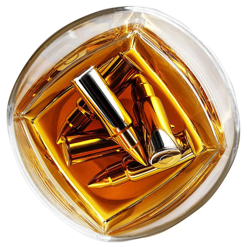 Steel Bullet Whiskey Stones