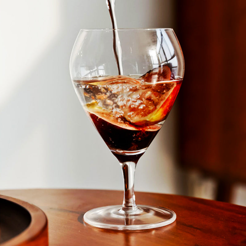 Modern short stem champagne glasses