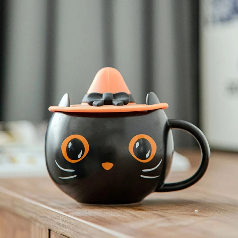 Black Meow Magic Mug