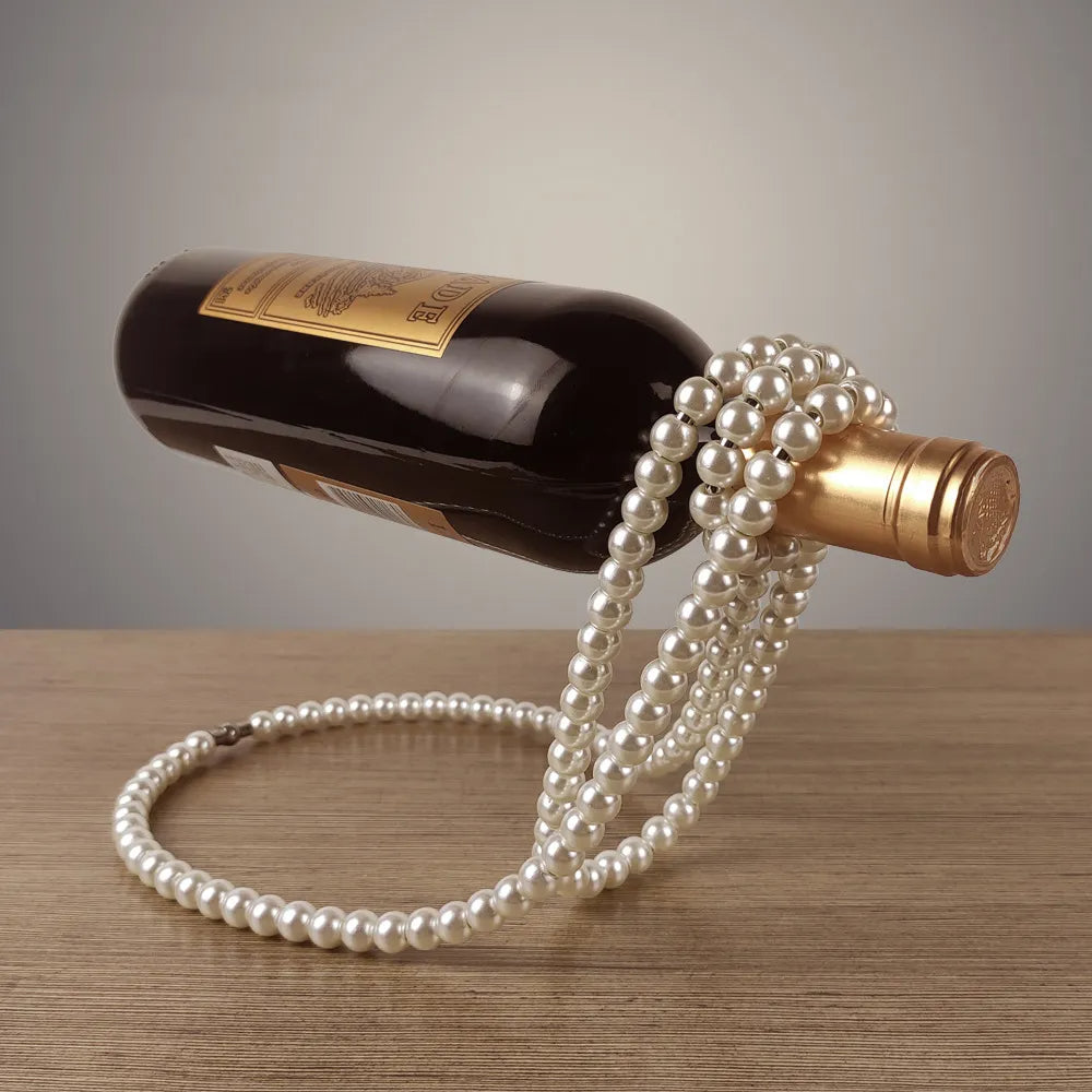 Floating Pearl Wine Bottle Holder