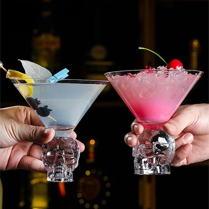 Sip-n-Skull Martini Glass