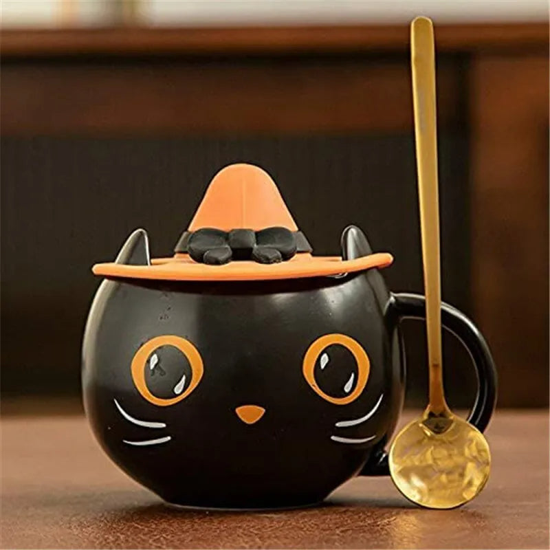 Black Meow Magic Mug