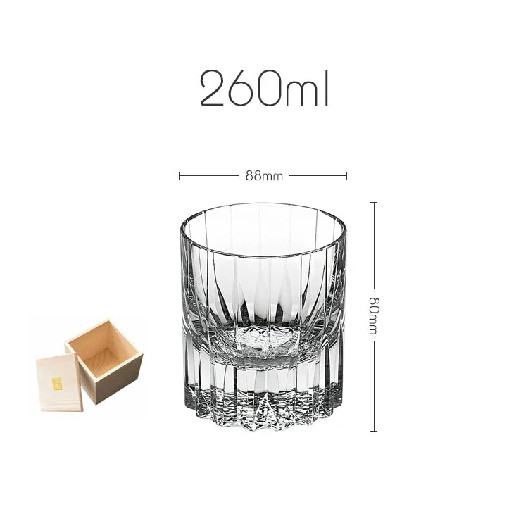 Crystal Star Cut Edo Kiriko Whiskey Glass