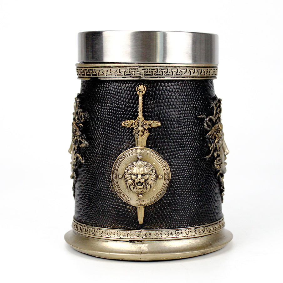 gaze of gorgon medieval tankard