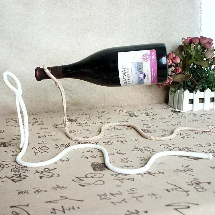 Floating Rope Wine Bottle Holder