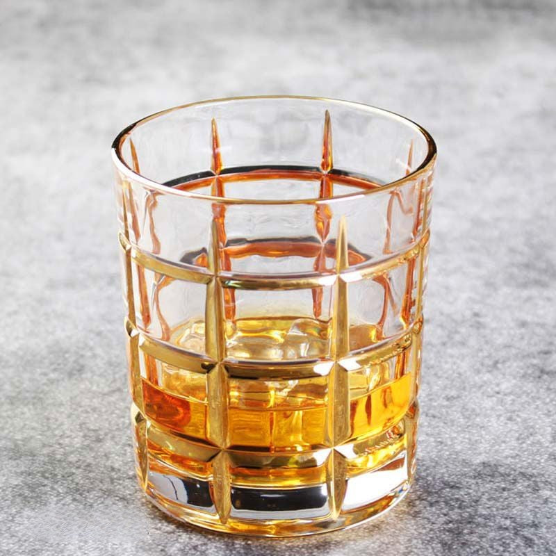 gold rimmed glassware