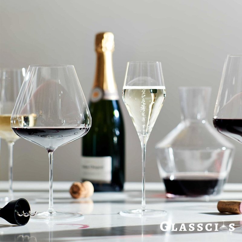 thin rim wine glasses