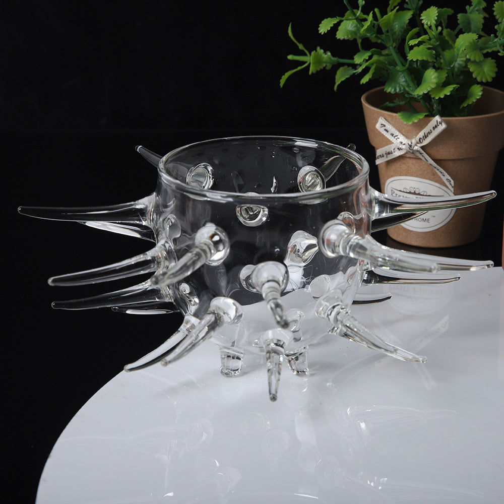 glass sea urchin for cocktail