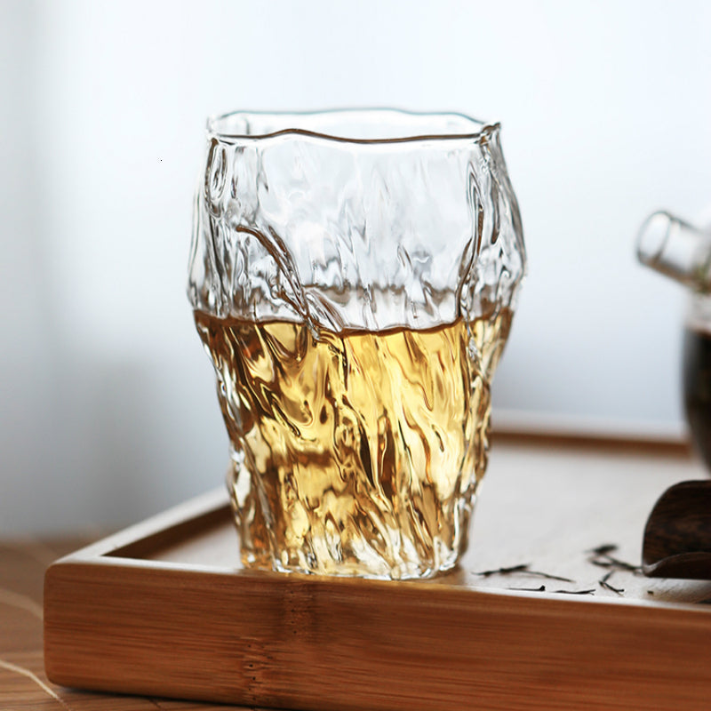 Irregular tree trunk unique whiskey glasses