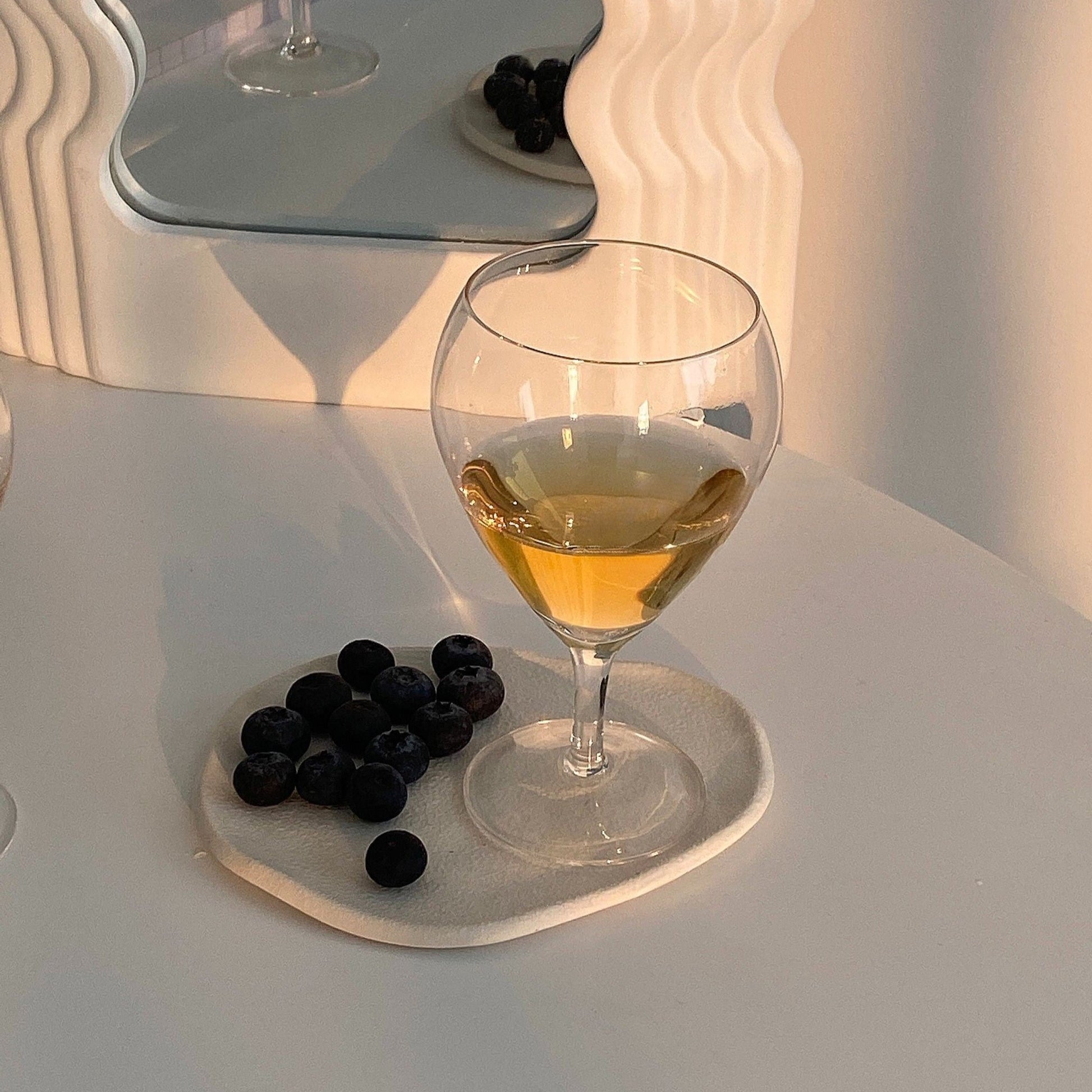 water droplets crystal short wine glasses by glasscias