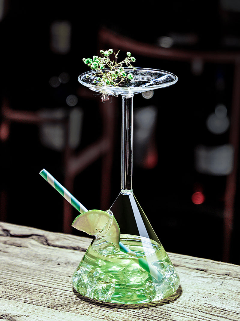 Upside Down Martini Glass