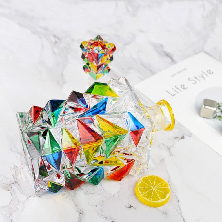 Whiskey's new vibrant companion: Glasscias' colored decanter